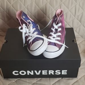 Kids Converse Pychedelic Glitter  Shoes